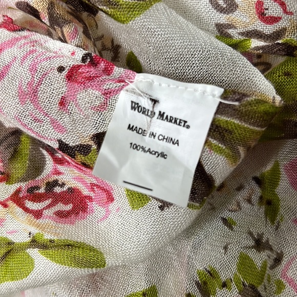 Cost Plus World Market Accessories World Market Floral Scarf Poshmark